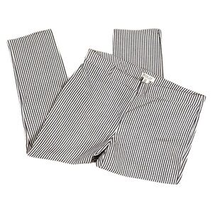 Rachel Zoe Dress Pants Women’s 14 Blue White Striped Stretchy Flat Front crop